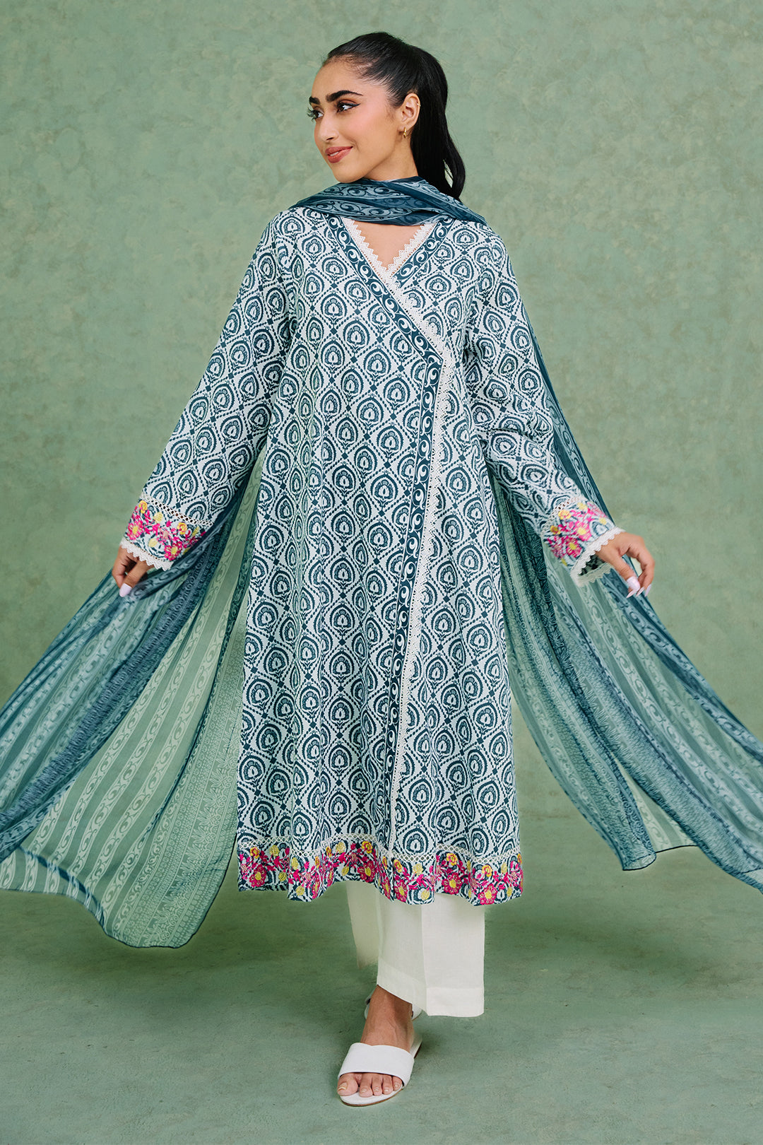 Zellbury | Summer Pret | Embroidered Kurta Dupatta - 1897