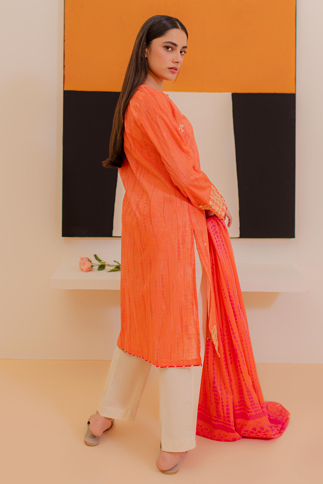 Zellbury | Summer Pret | Embroidered Kurta Dupatta - 1899