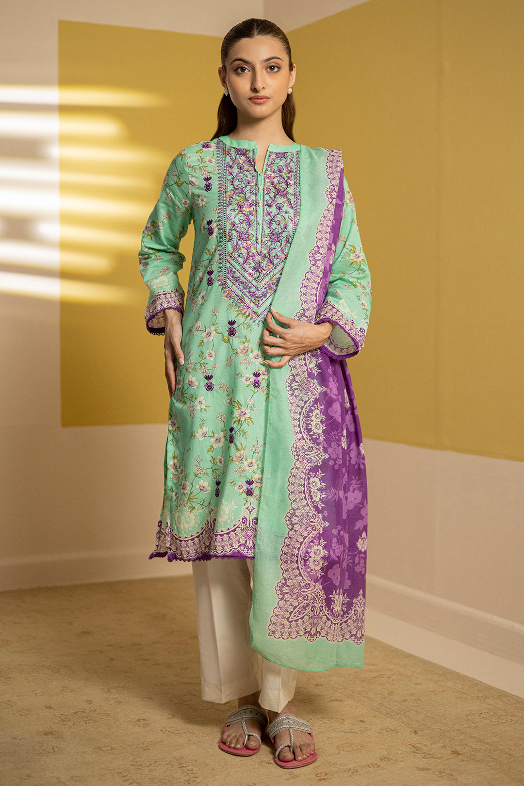 Zellbury | Summer Pret | Embroidered Kurta Dupatta - 1903