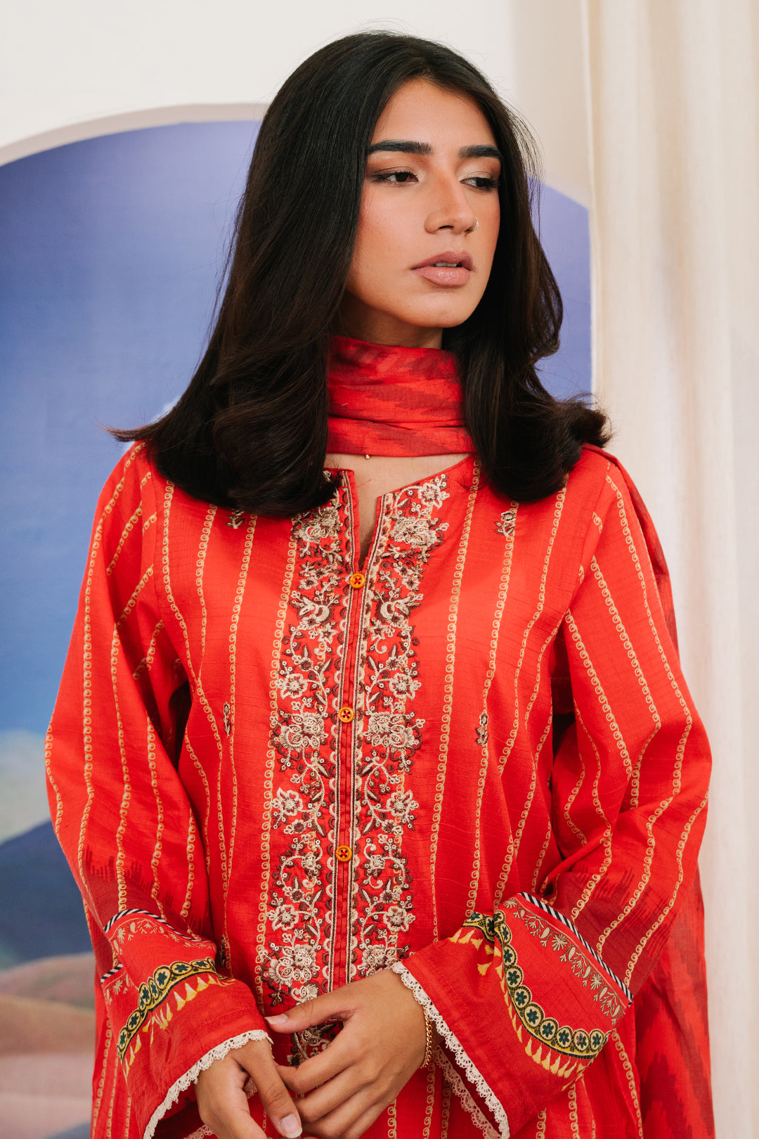 Zellbury | Summer Pret | Embroidered Kurta Dupatta - 1904