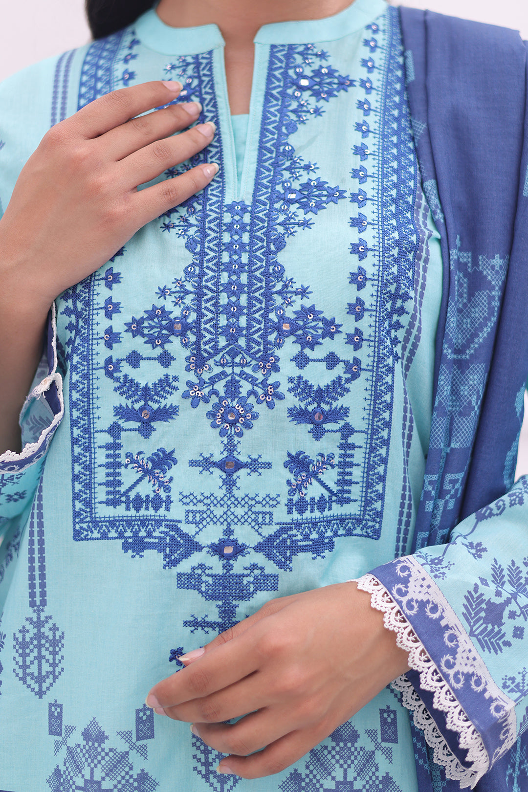 Zellbury | Summer Pret | Embroidered Kurta Dupatta - 1907