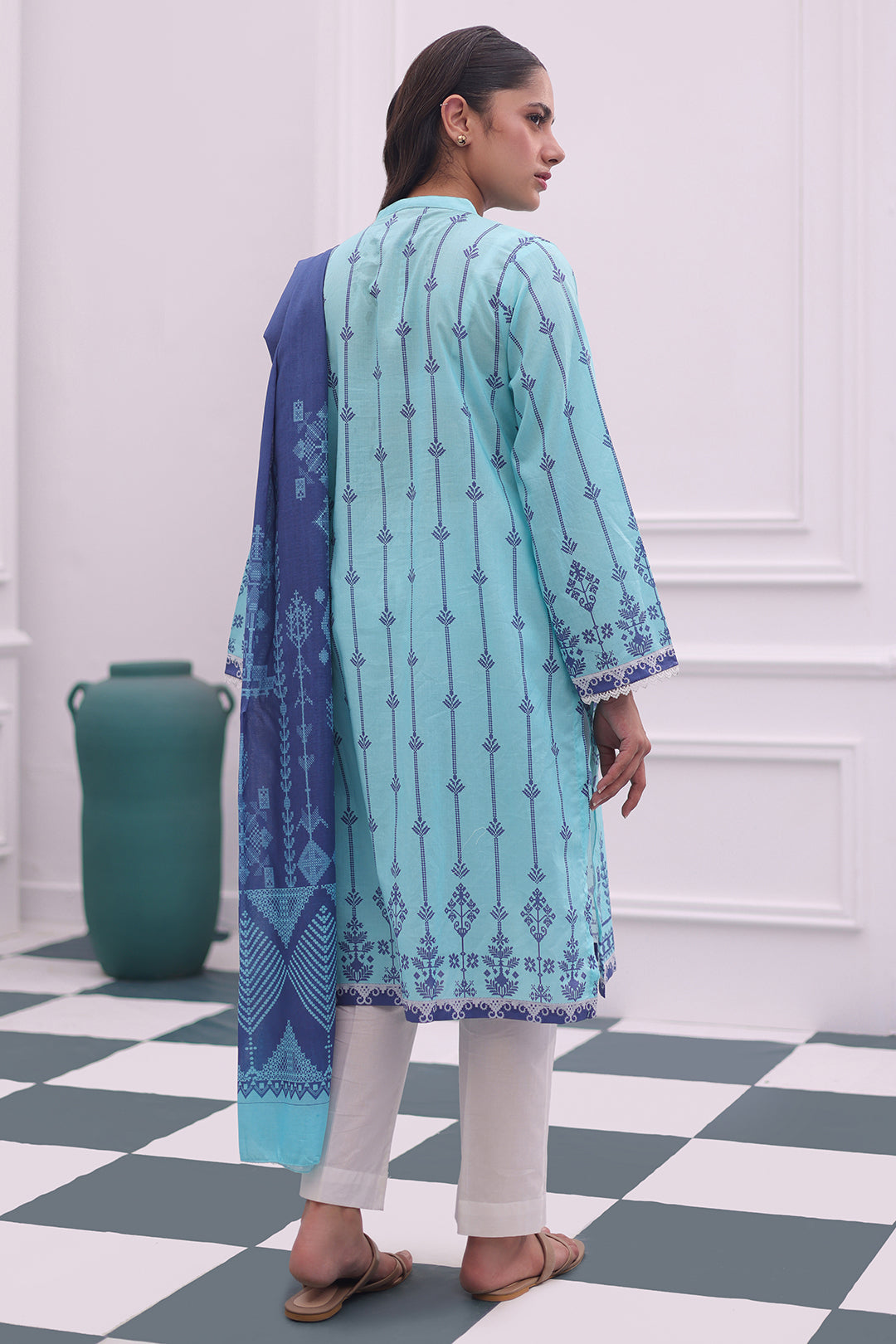 Zellbury | Summer Pret | Embroidered Kurta Dupatta - 1907