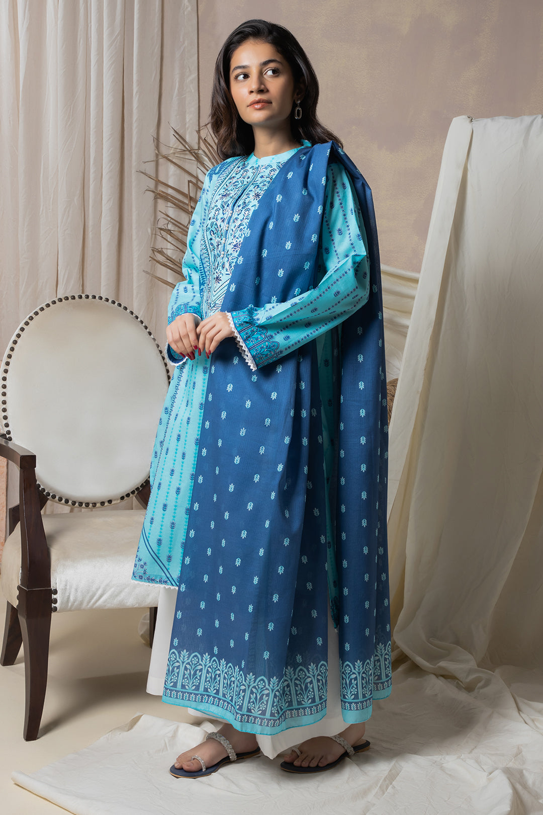 Zellbury | Summer Pret | Embroidered Kurta Dupatta - 2070