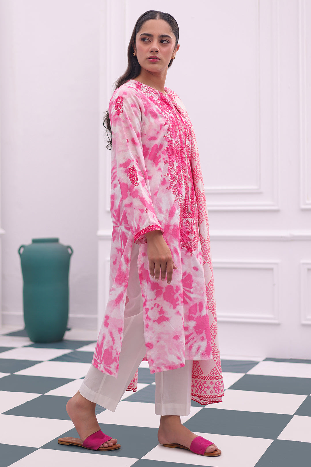 Zellbury | Summer Pret | Embroidered Kurta Dupatta - 2071