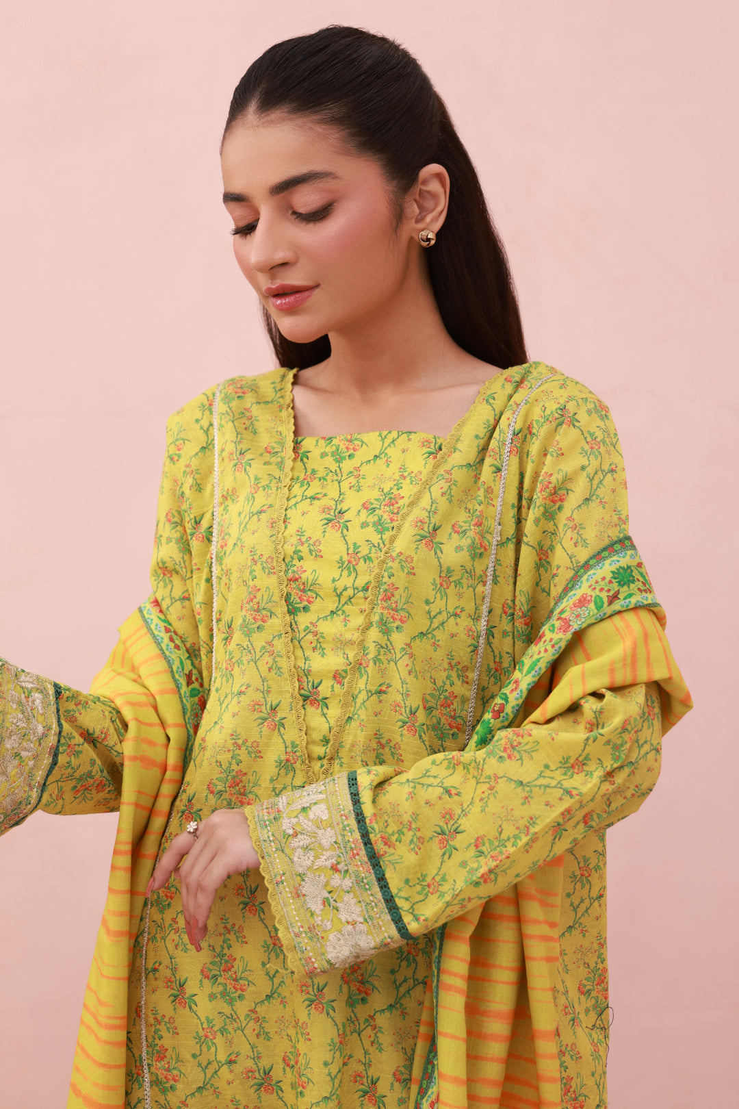 Zellbury | Summer Pret | Embroidered Kurta Dupatta - 2074