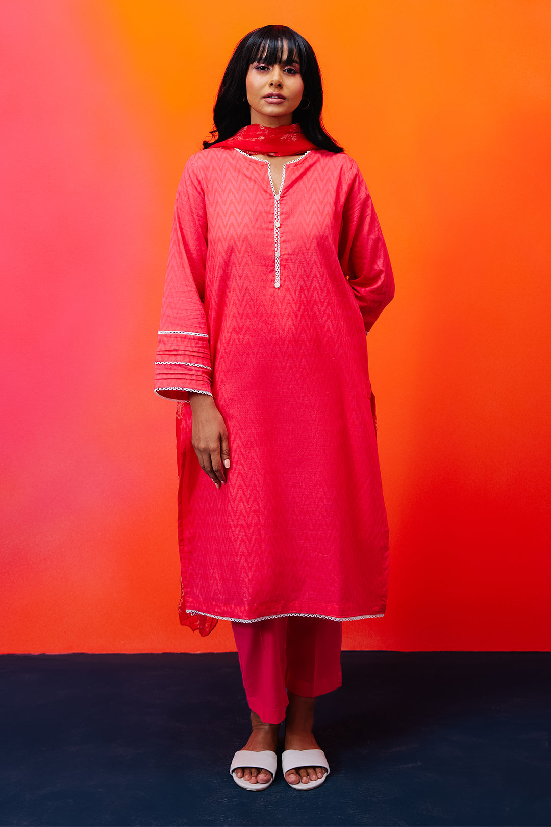 Zellbury | Summer Pret | Kurta Dupatta Trouser - 1525