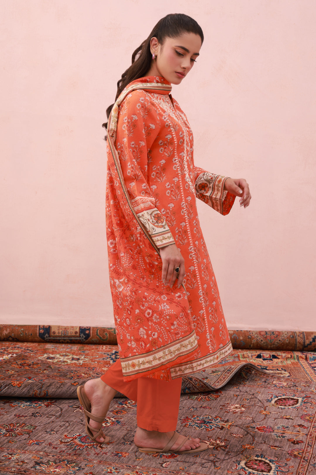 Zellbury | Summer Pret | Embroidered Kurta Dupatta Trouser - 1962