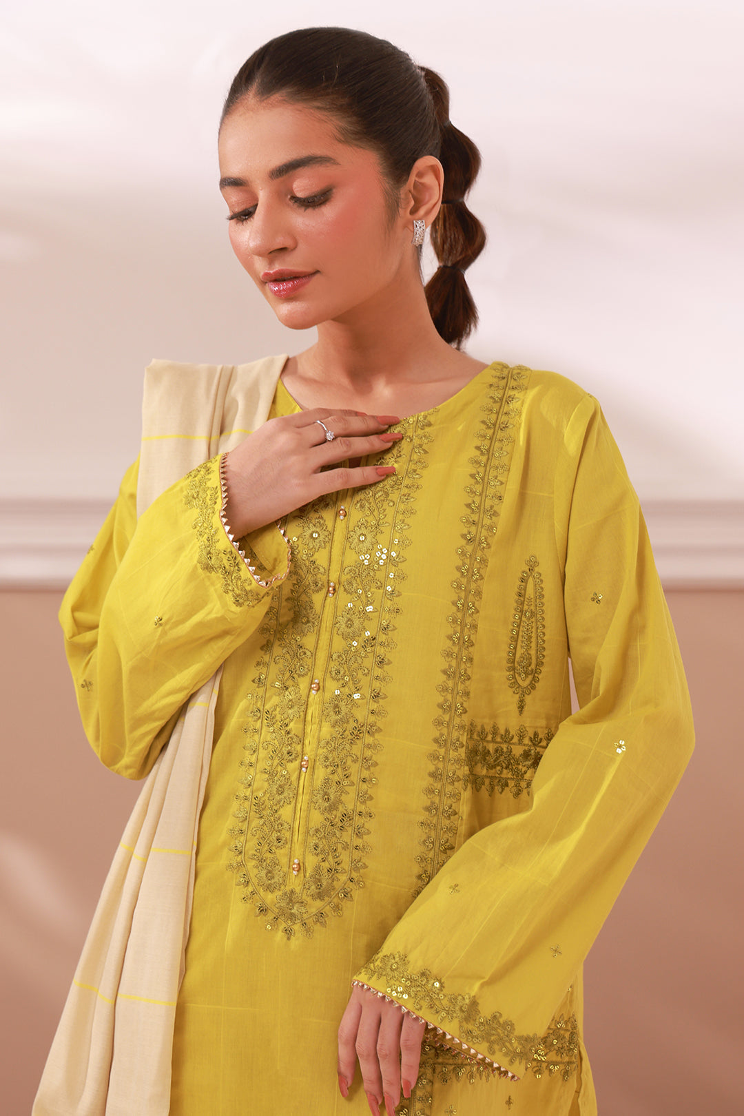 Zellbury | Summer Pret | Embroidered Kurta Dupatta Trouser - 1963