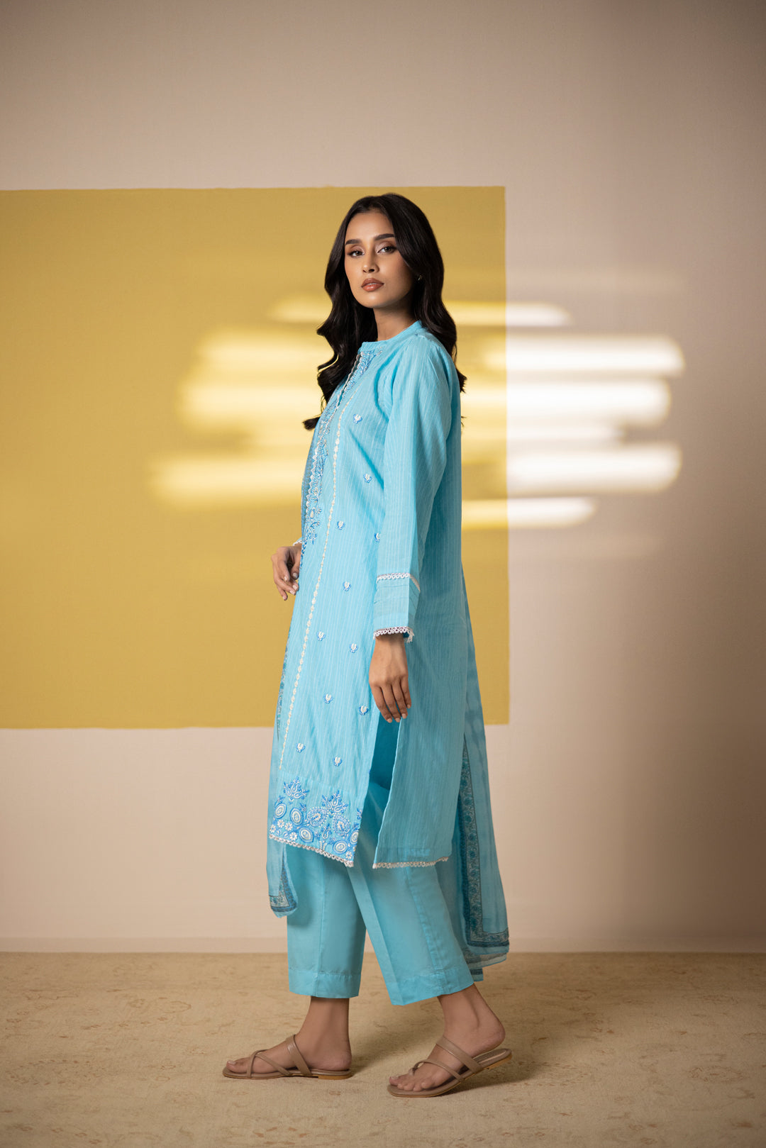 Zellbury | Summer Pret | Embroidered Kurta Dupatta Trouser - 1965