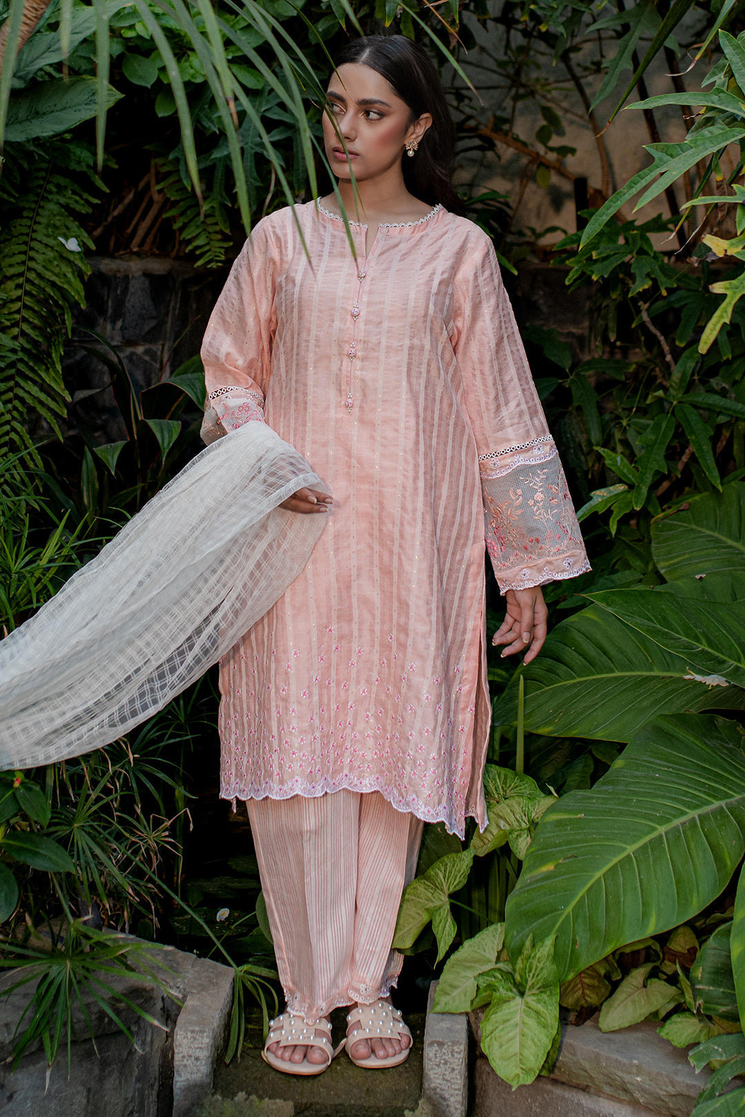 Zellbury | Summer Pret | Embroidered Kurta Dupatta Trouser - 2001