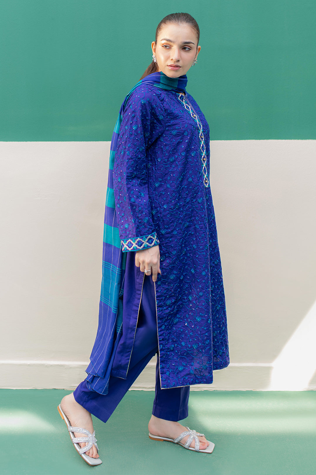 Zellbury | Summer Pret | Embroidered Kurta Dupatta Trouser - 2004