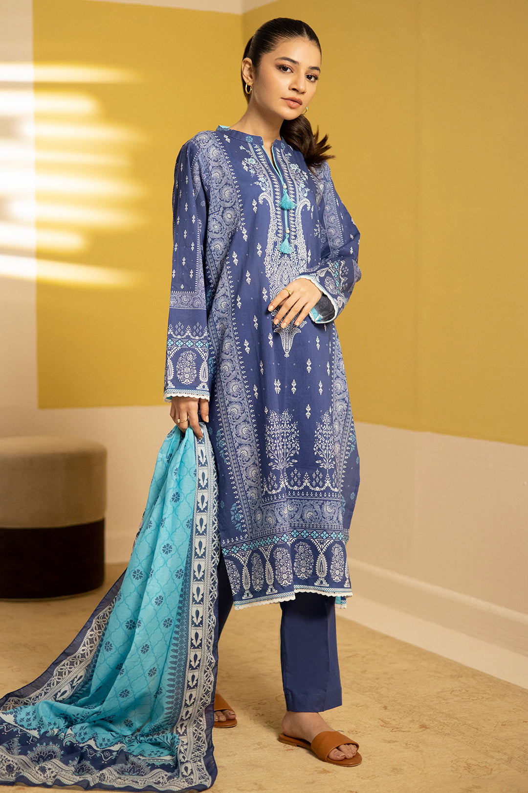 Zellbury | Summer Pret | Kurta Dupatta Trouser - 2102