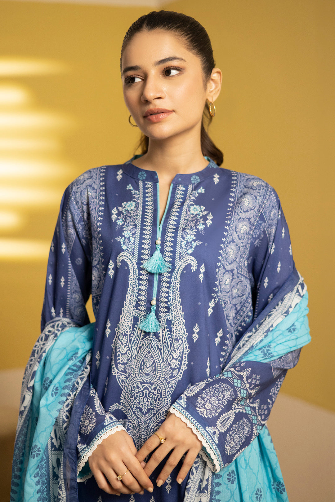 Zellbury | Summer Pret | Kurta Dupatta Trouser - 2102