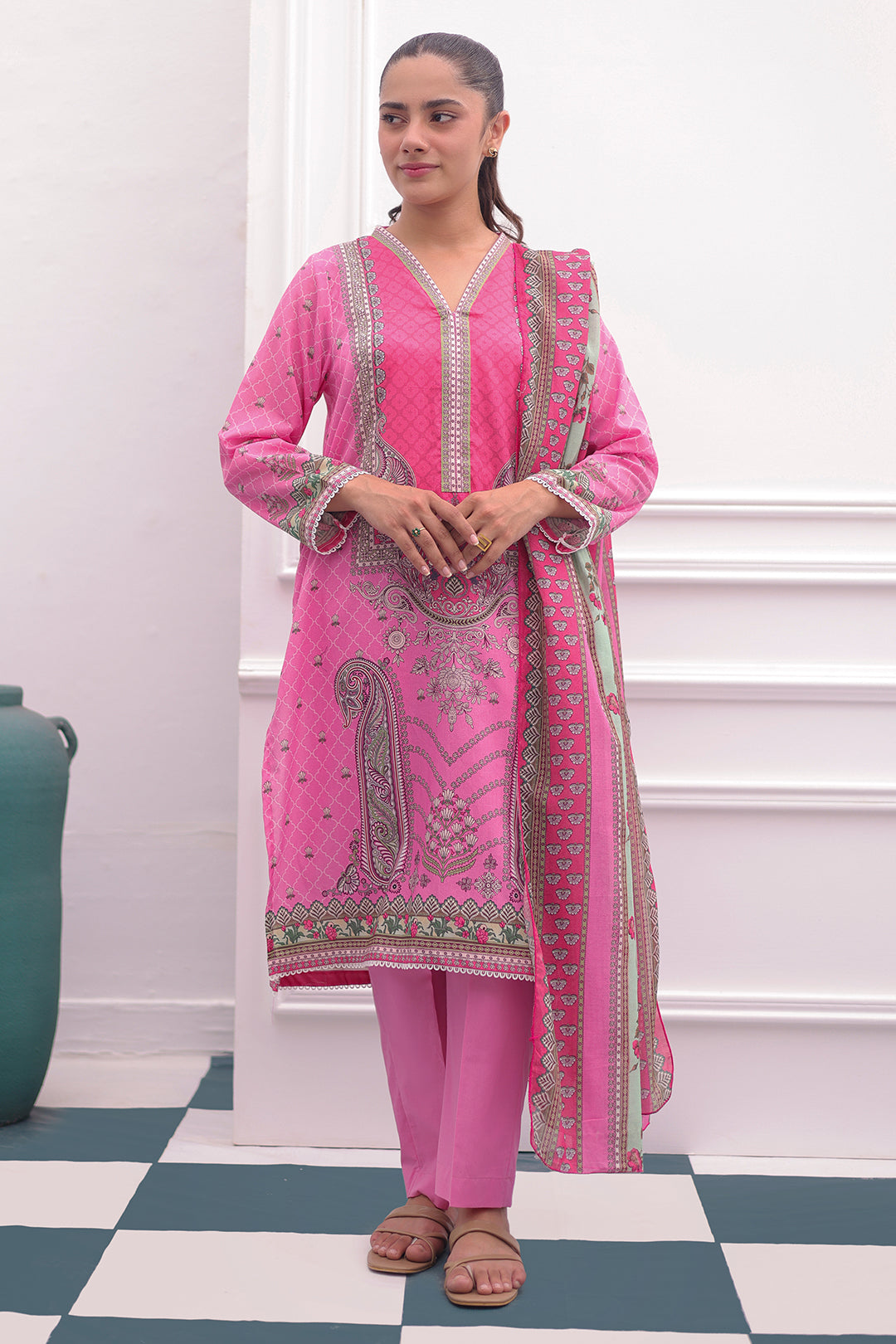 Zellbury | Summer Pret | Kurta Dupatta Trouser - 2106