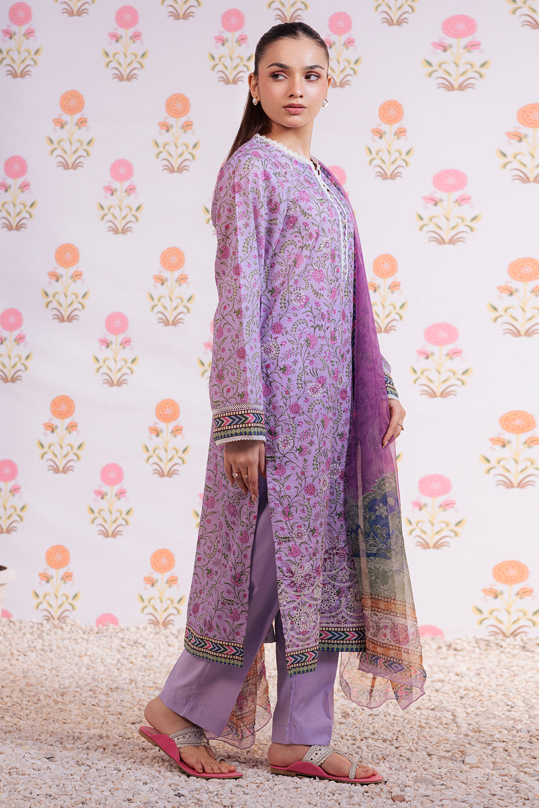 Zellbury | Summer Pret | Embroidered Kurta Dupatta Trouser - 2112