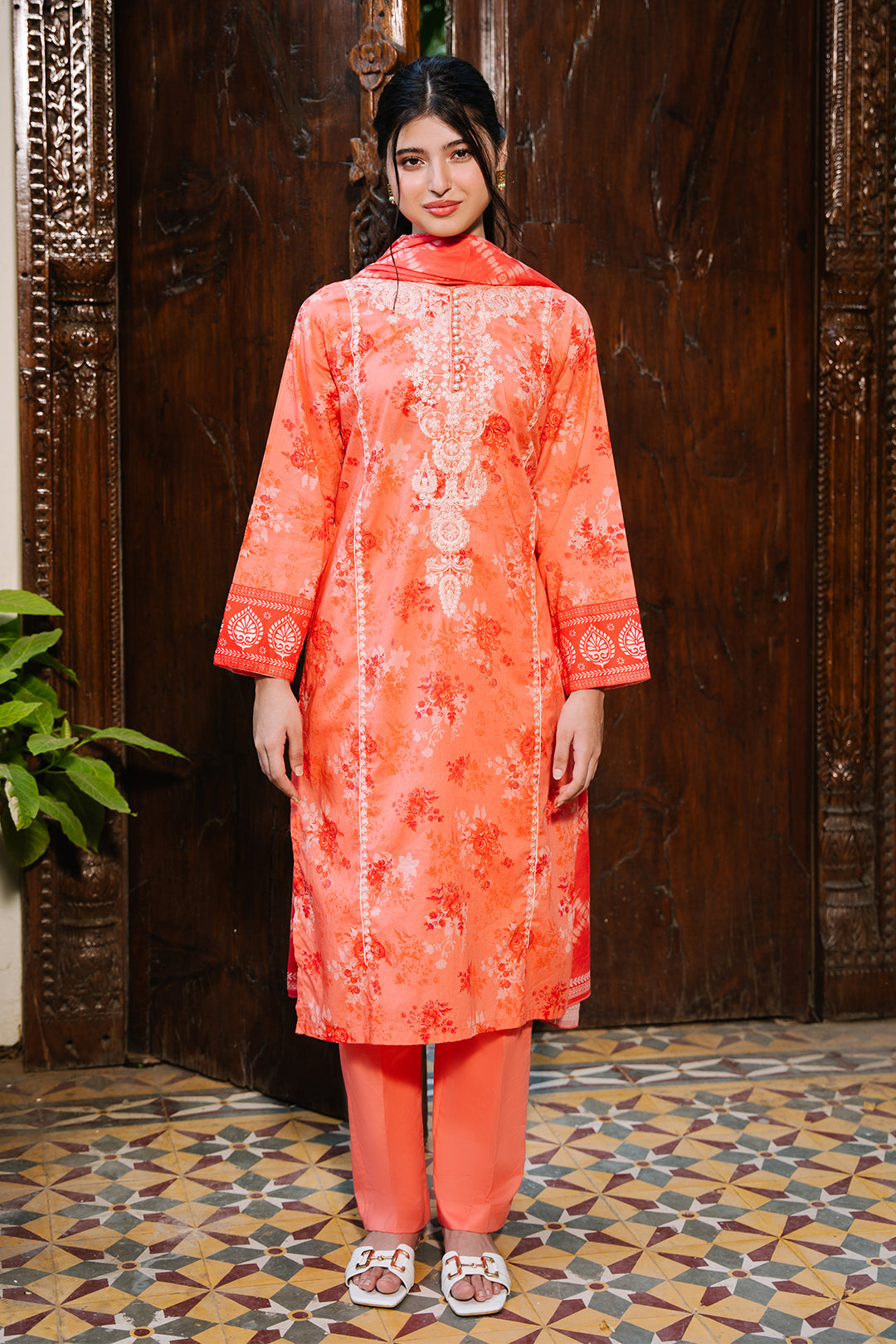 Zellbury | Summer Pret | Embroidered Kurta Dupatta Trouser - 2115