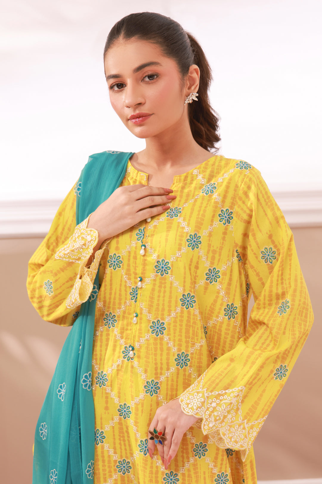 Zellbury | Summer Pret | Embroidered Kurta Dupatta Trouser - 2133 XL