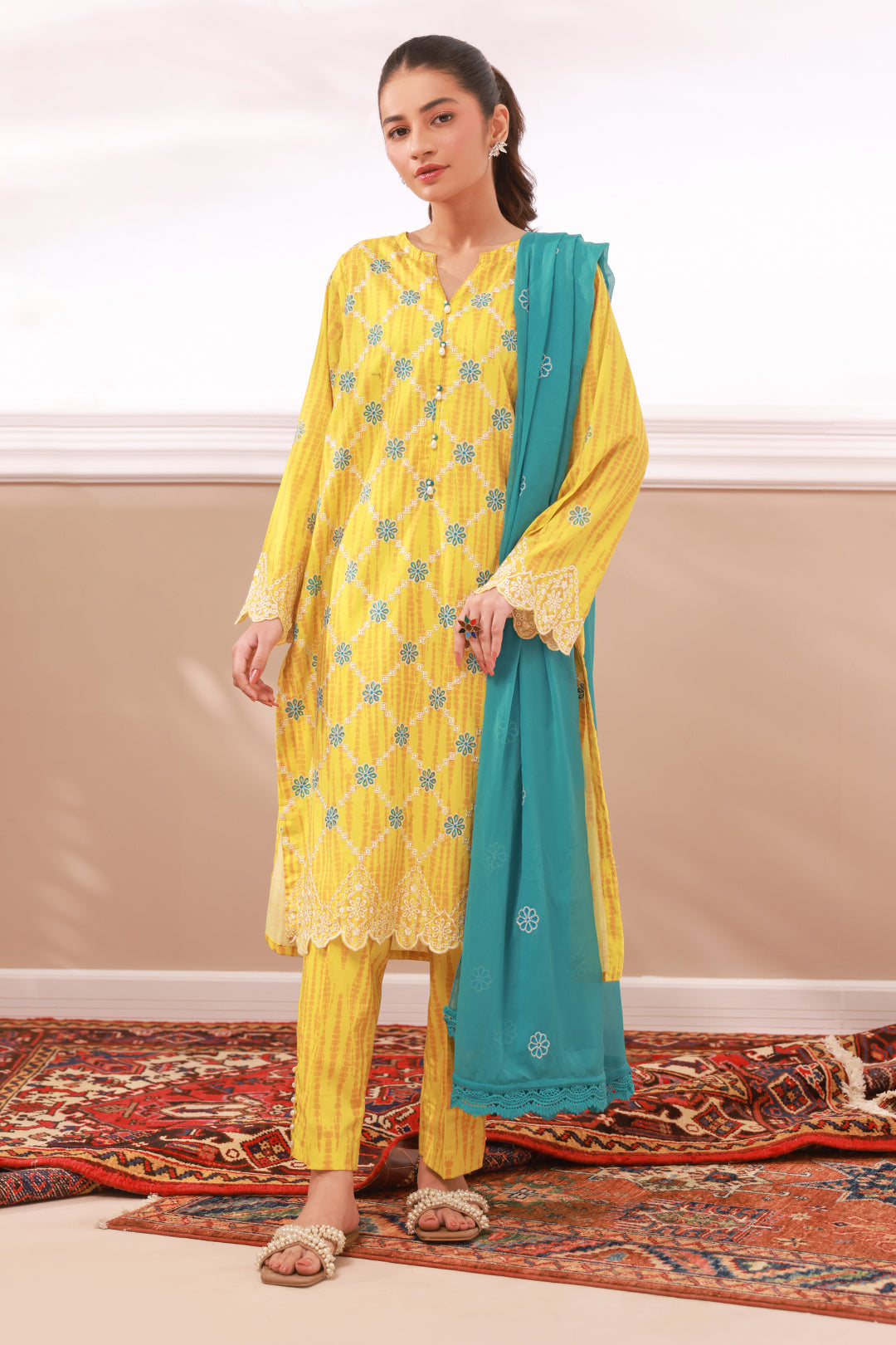 Zellbury | Summer Pret | Embroidered Kurta Dupatta Trouser - 2133 XL
