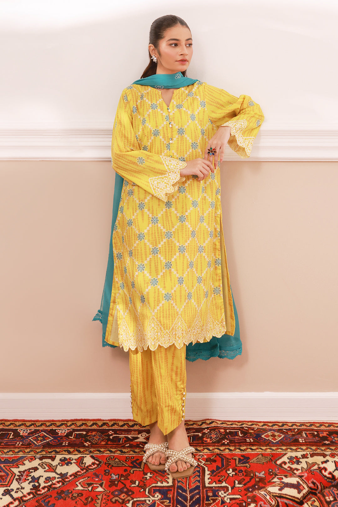 Zellbury | Summer Pret | Embroidered Kurta Dupatta Trouser - 2133