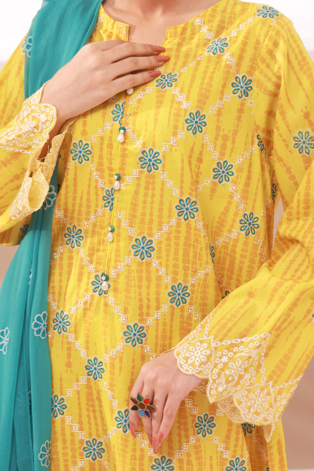Zellbury | Summer Pret | Embroidered Kurta Dupatta Trouser - 2133