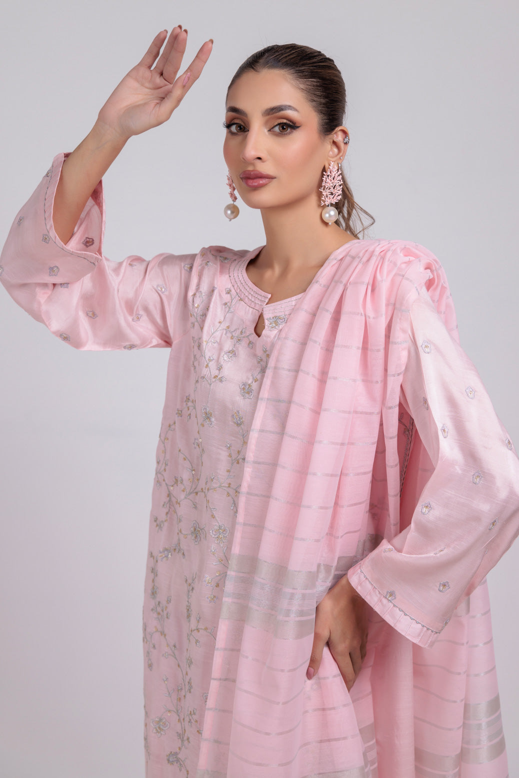 Bonanza Satrangi | Pink Silk 3 Piece (WS5243P08) 8 Pink