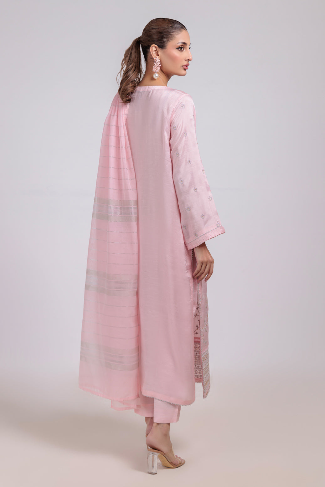 Bonanza Satrangi | Pink Silk 3 Piece (WS5243P08) 16 Pink