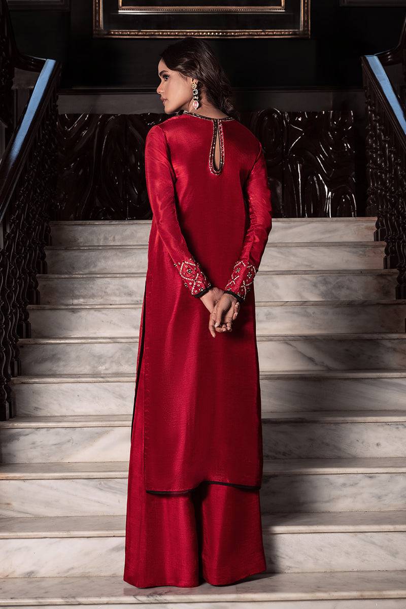 Wardha Saleem | Zimal Silk Edit | Amory - Pakistani Designer Dress - by Wardha Saleem - Type : Ladies Clothes - 100% Original at Saira Sultan