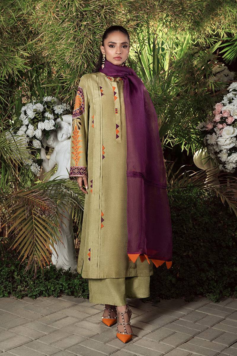 Wardha Saleem | Zimal Silk Edit | Raneem - Pakistani Designer Dress - by Wardha Saleem - Type : Ladies Clothes - 100% Original at Saira Sultan