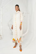 Wardha Saleem | Zimal Silk Edit | Nia (Pure Raw-Silk) - Pakistani Designer Dress - by Wardha Saleem - Type : Ladies Clothes - 100% Original at Saira Sultan