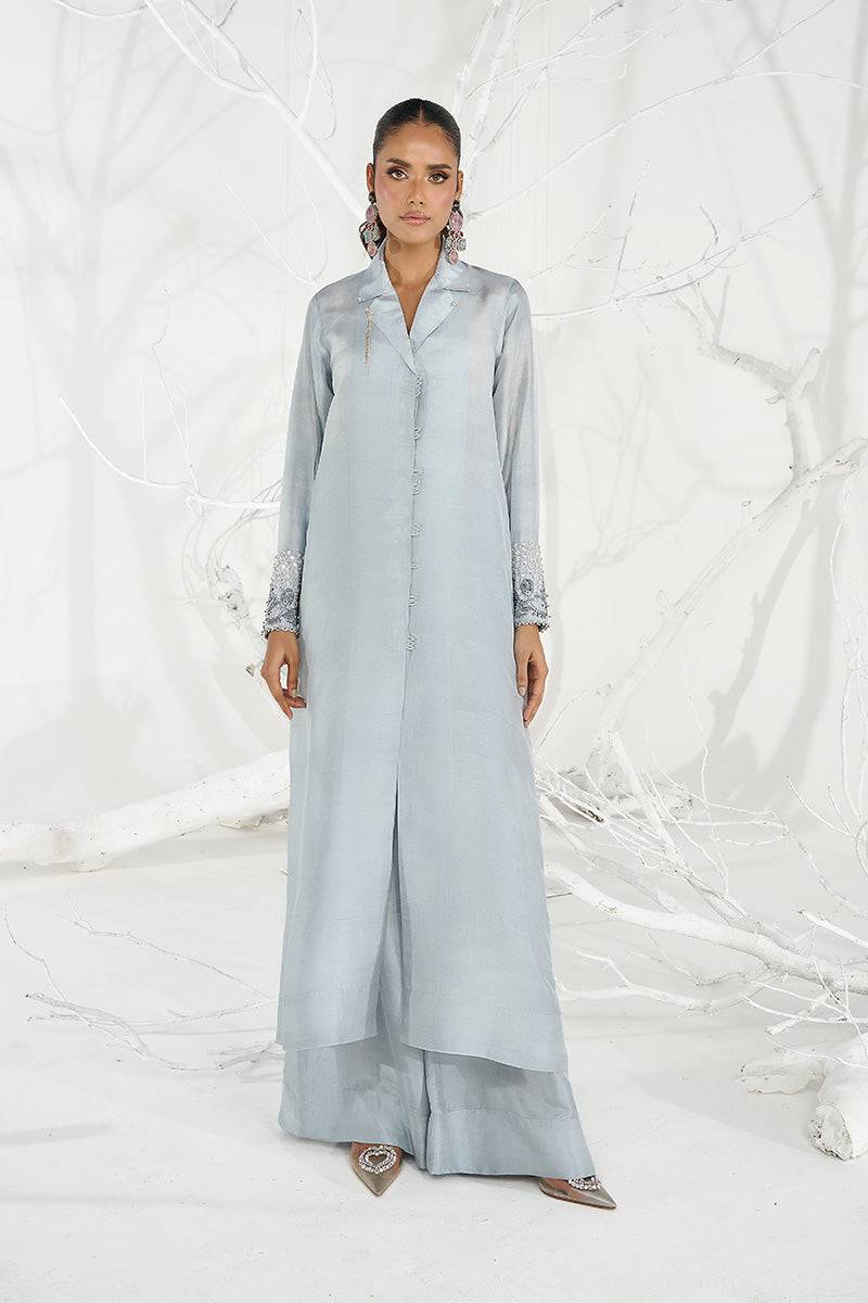 Wardha Saleem | Zimal Silk Edit | Amal (Pure Raw-Silk) - Pakistani Designer Dress - by Wardha Saleem - Type : Ladies Clothes - 100% Original at Saira Sultan