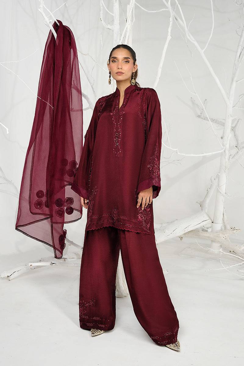 Wardha Saleem | Zimal Silk Edit | Dia - Pakistani Designer Dress - by Wardha Saleem - Type : Ladies Clothes - 100% Original at Saira Sultan