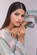 Zellbury | Unstitched 3 Piece Chambray | Embroidered Shirt Shalwar Dupatta - 0075