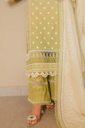 Zellbury | Unstitched 3 Piece Chikankari | Embroidered Shirt Shalwar Dupatta - 0702