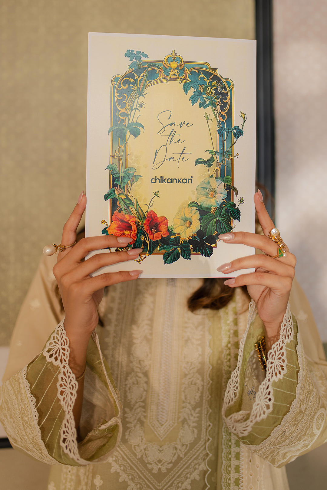 Zellbury | Unstitched 3 Piece Chikankari | Embroidered Shirt Shalwar Dupatta - 0702