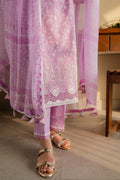 Zellbury | Unstitched 3 Piece Chikankari | Embroidered Shirt Shalwar Dupatta - 0703