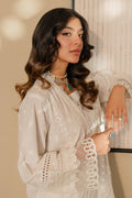 Zellbury | Unstitched 3 Piece Chikankari | Embroidered Shirt Shalwar Dupatta - 0704 Default Title