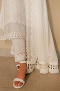 Zellbury | Unstitched 3 Piece Chikankari | Embroidered Shirt Shalwar Dupatta - 0704