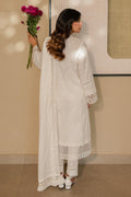 Zellbury | Unstitched 3 Piece Chikankari | Embroidered Shirt Shalwar Dupatta - 0704