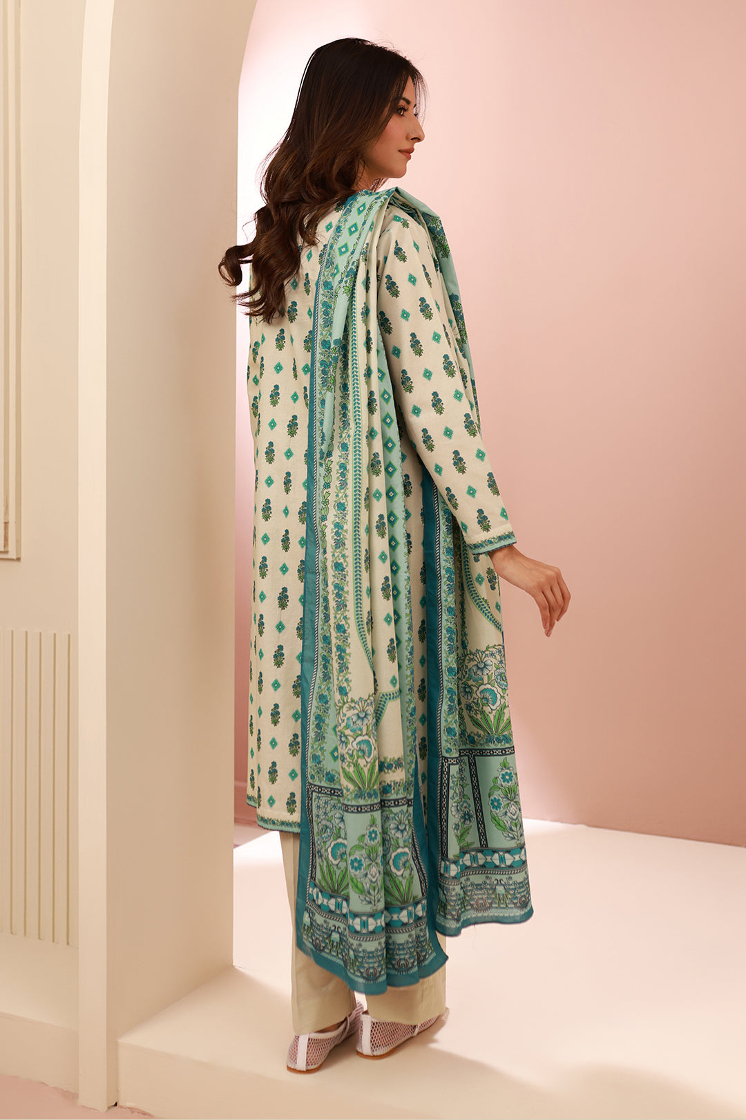 Zellbury | Unstitched 2 Piece Cambric | Shirt Dupatta - 0606