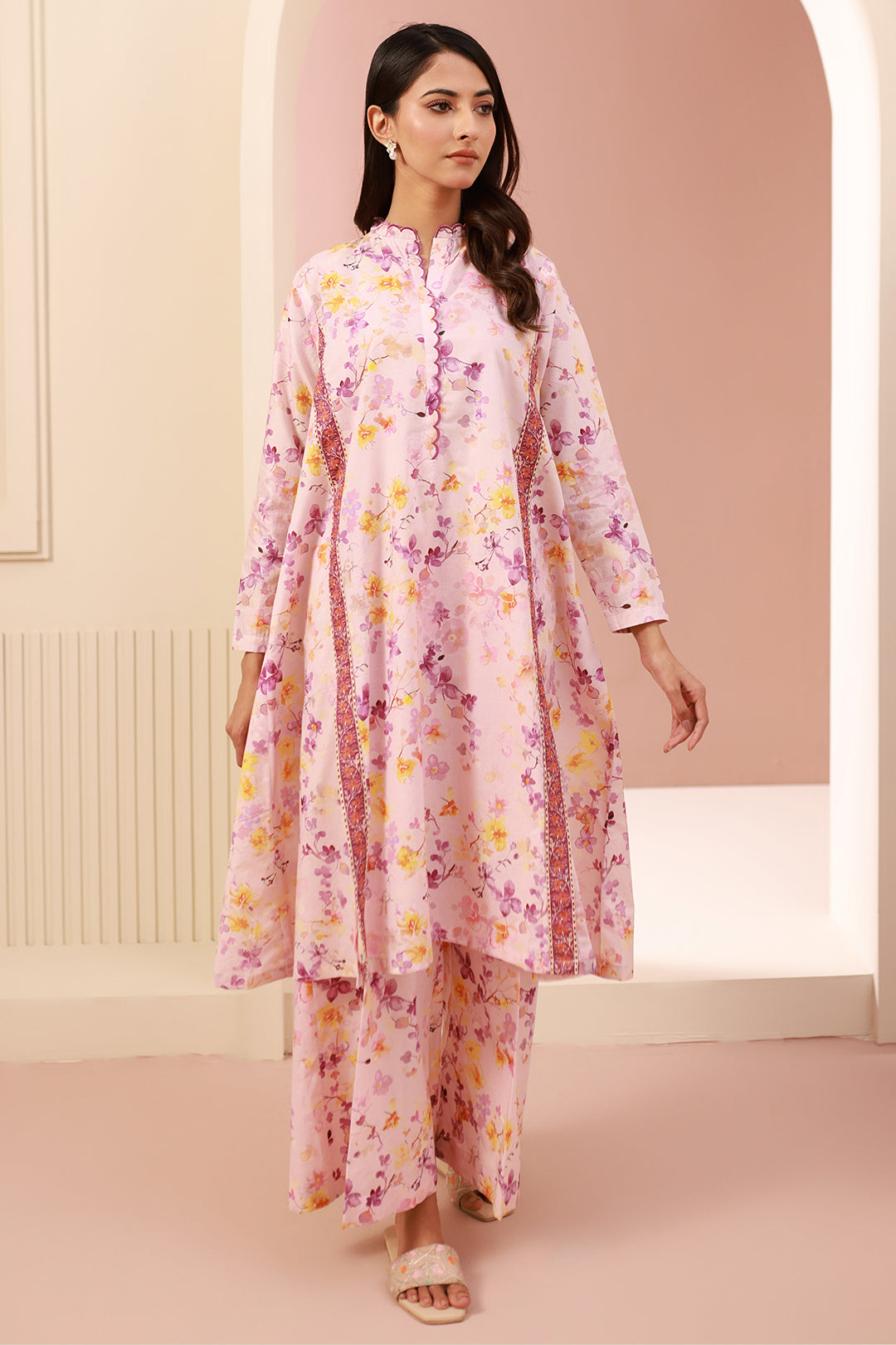 Zellbury | Unstitched 2 Piece Cambric | Shirt Shalwar - 0610