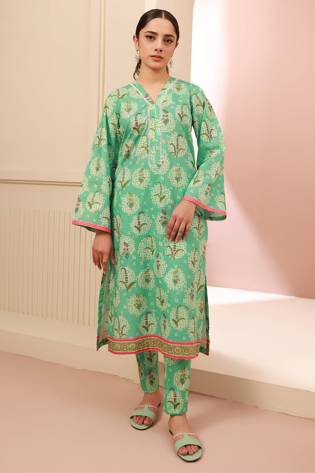 Zellbury | Unstitched 2 Piece Cambric | Shirt Shalwar - 0612