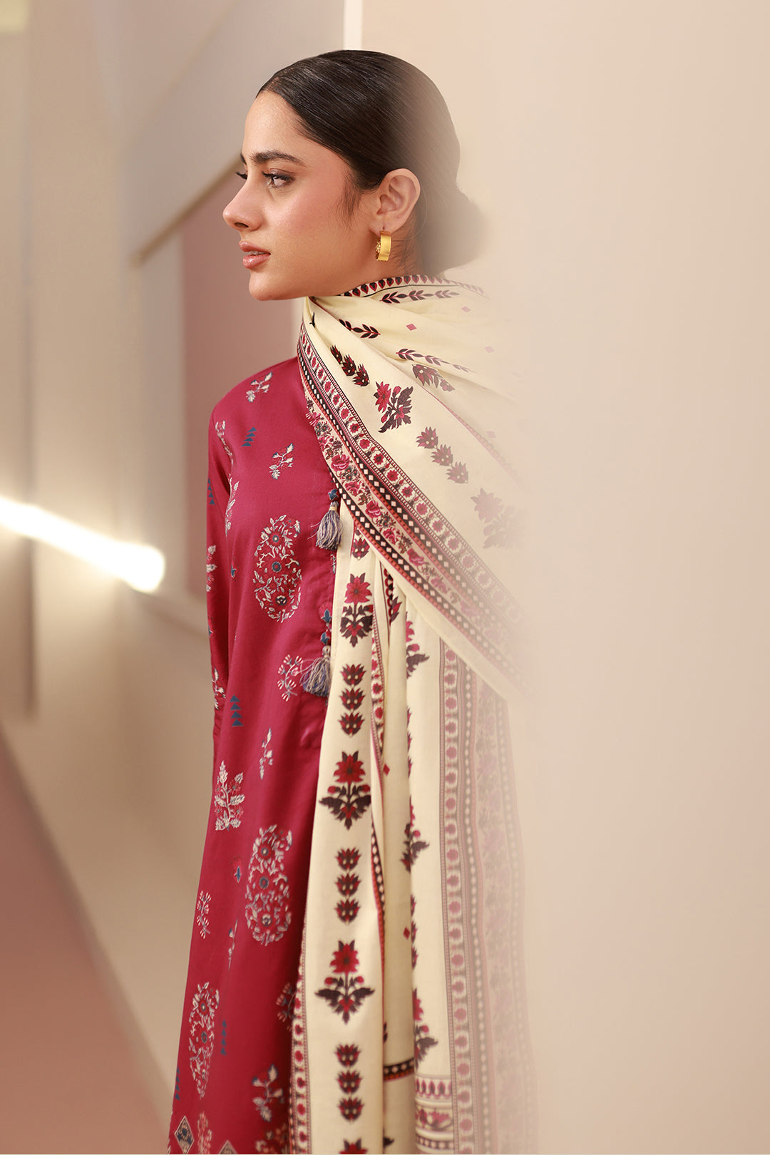 Zellbury | Unstitched 3 Piece Cambric | Shirt Shalwar Dupatta - 0625