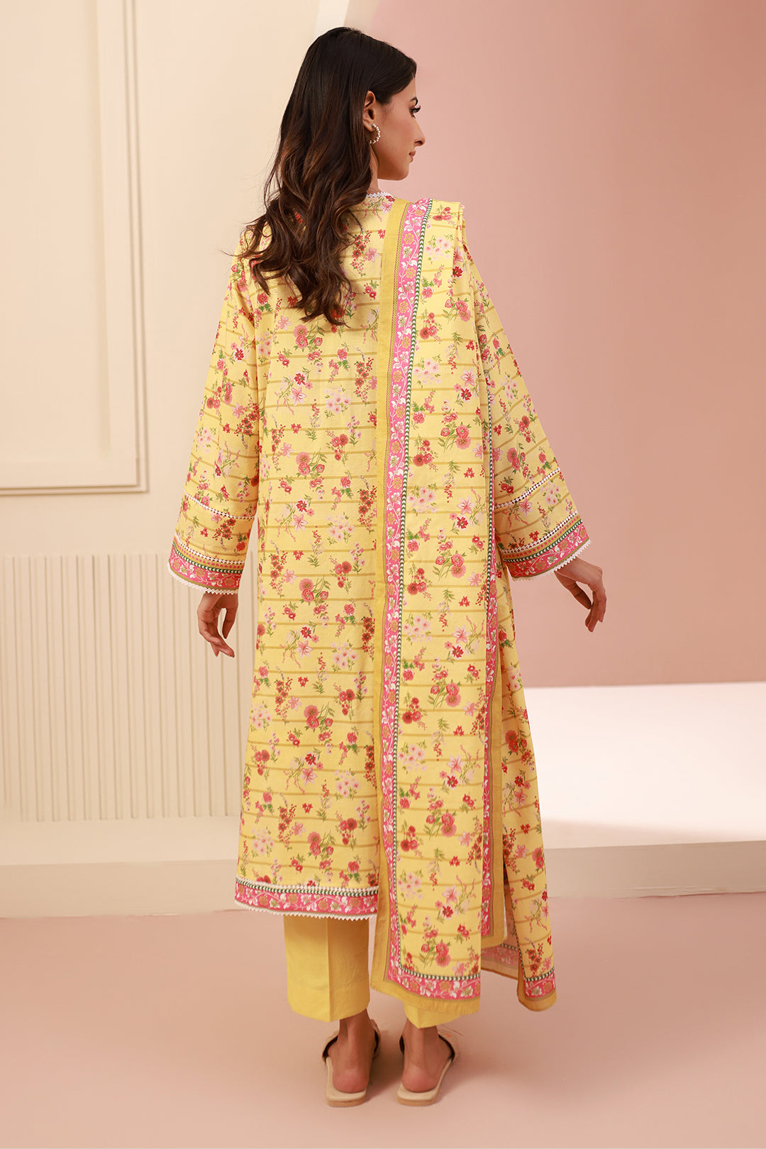 Zellbury | Unstitched 3 Piece Cambric | Shirt Shalwar Dupatta - 0627