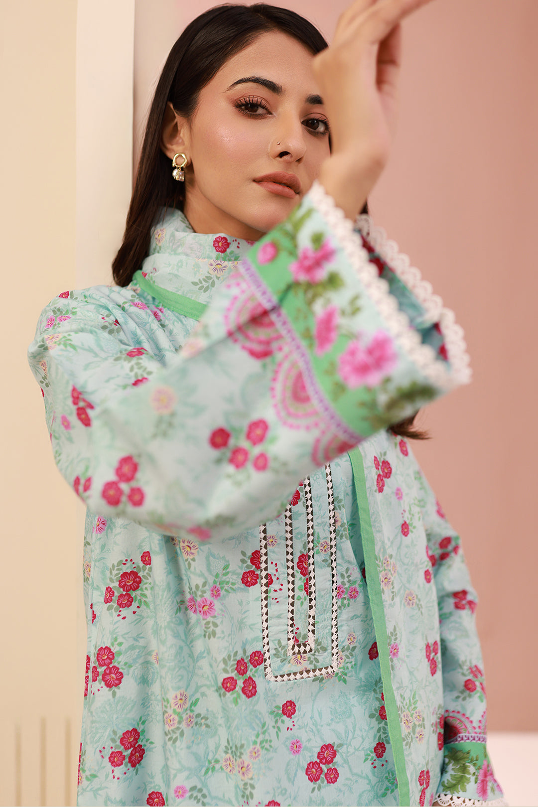 Zellbury | Unstitched 3 Piece Cambric | Shirt Shalwar Dupatta - 0629