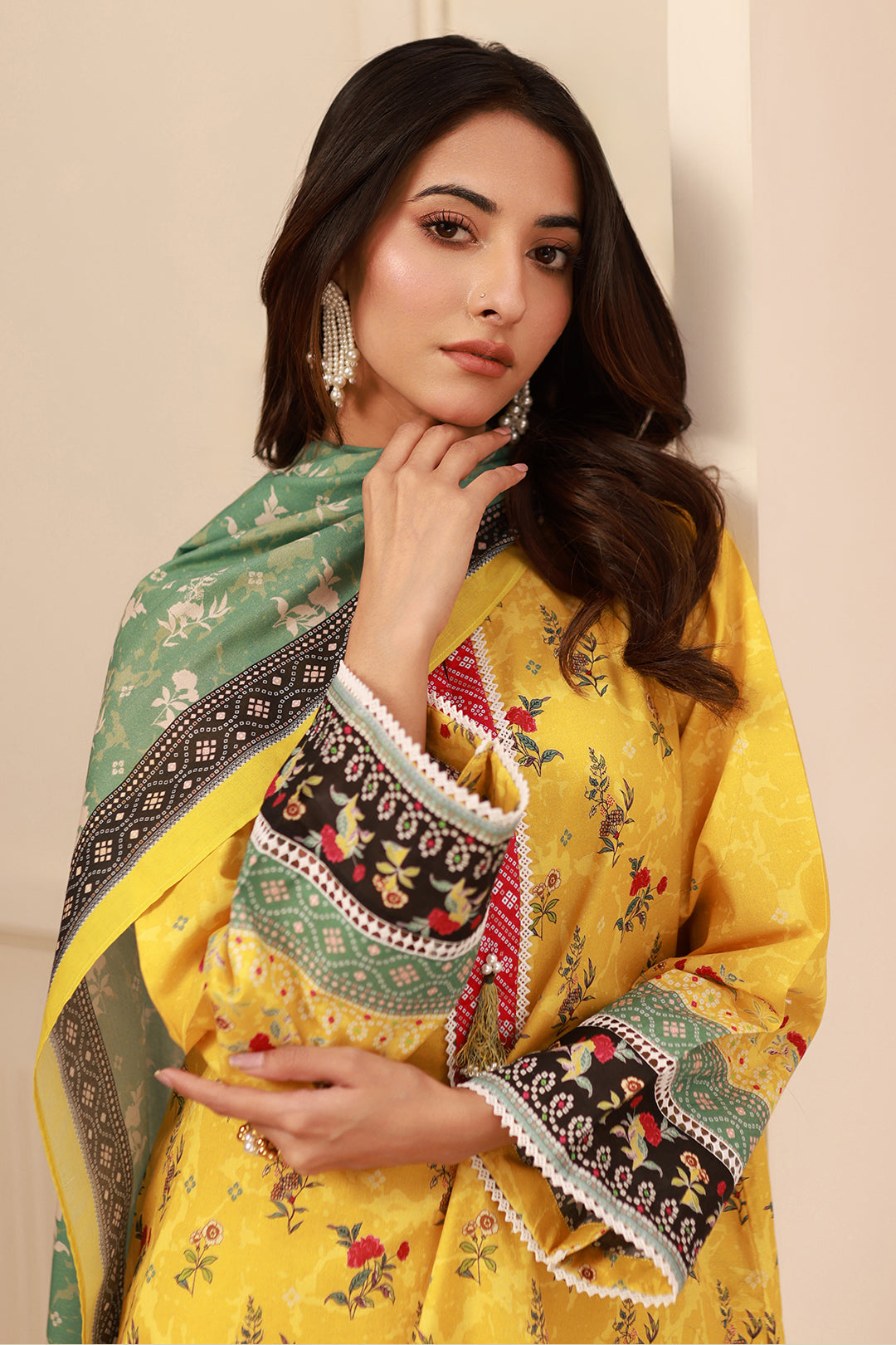 Zellbury | Unstitched 3 Piece Cambric | Shirt Shalwar Dupatta - 0631 Default Title