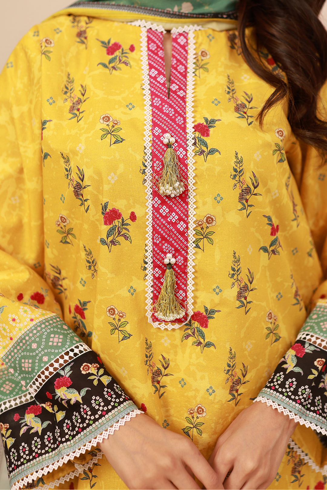 Zellbury | Unstitched 3 Piece Cambric | Shirt Shalwar Dupatta - 0631