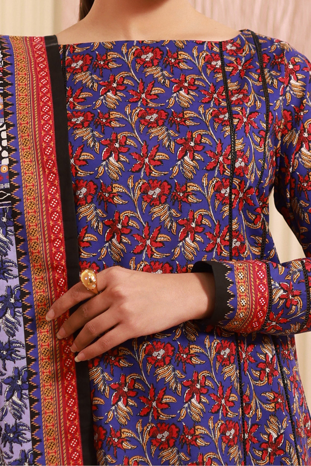 Zellbury | Unstitched 3 Piece Cambric | Shirt Shalwar Dupatta - 0632