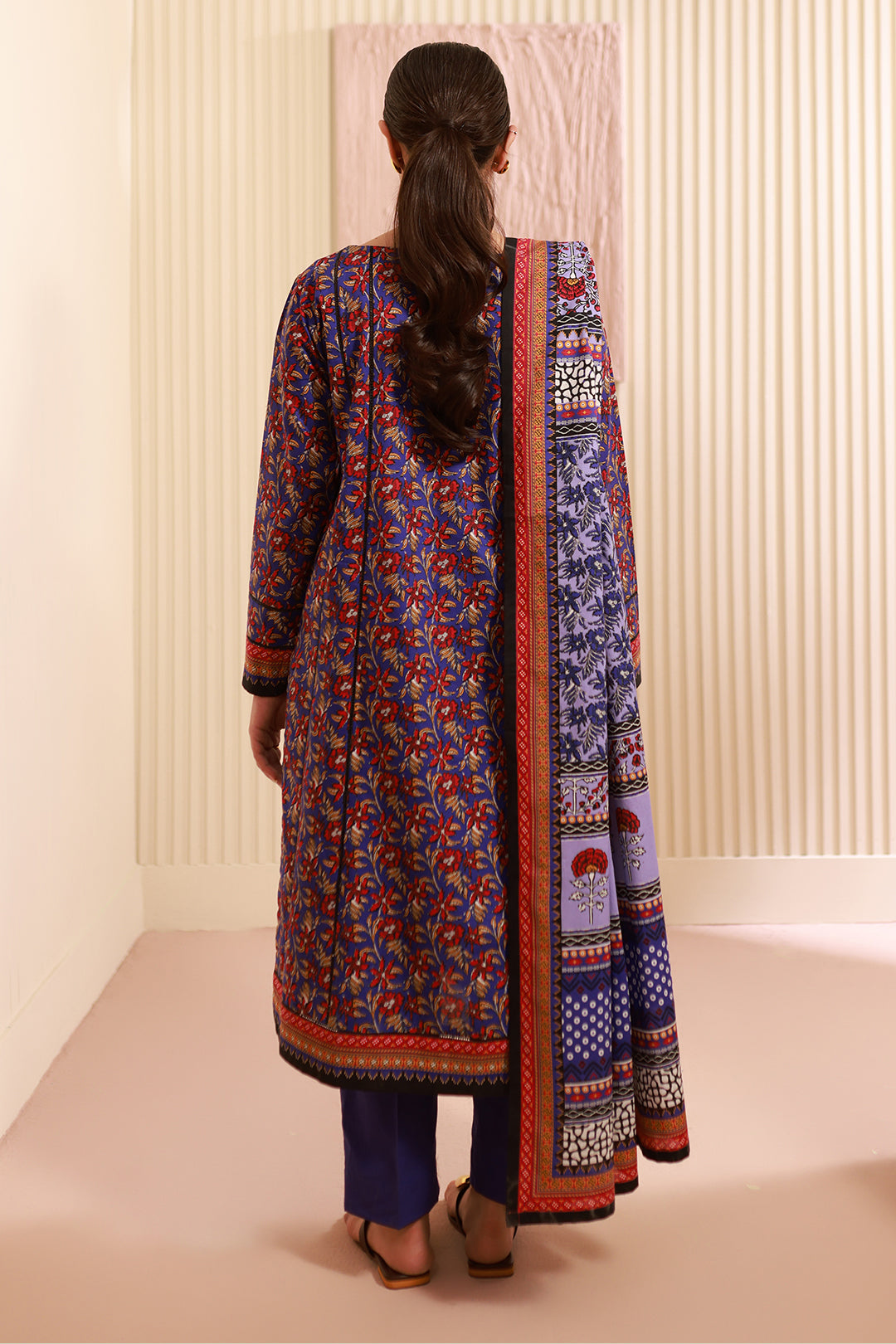 Zellbury | Unstitched 3 Piece Cambric | Shirt Shalwar Dupatta - 0632