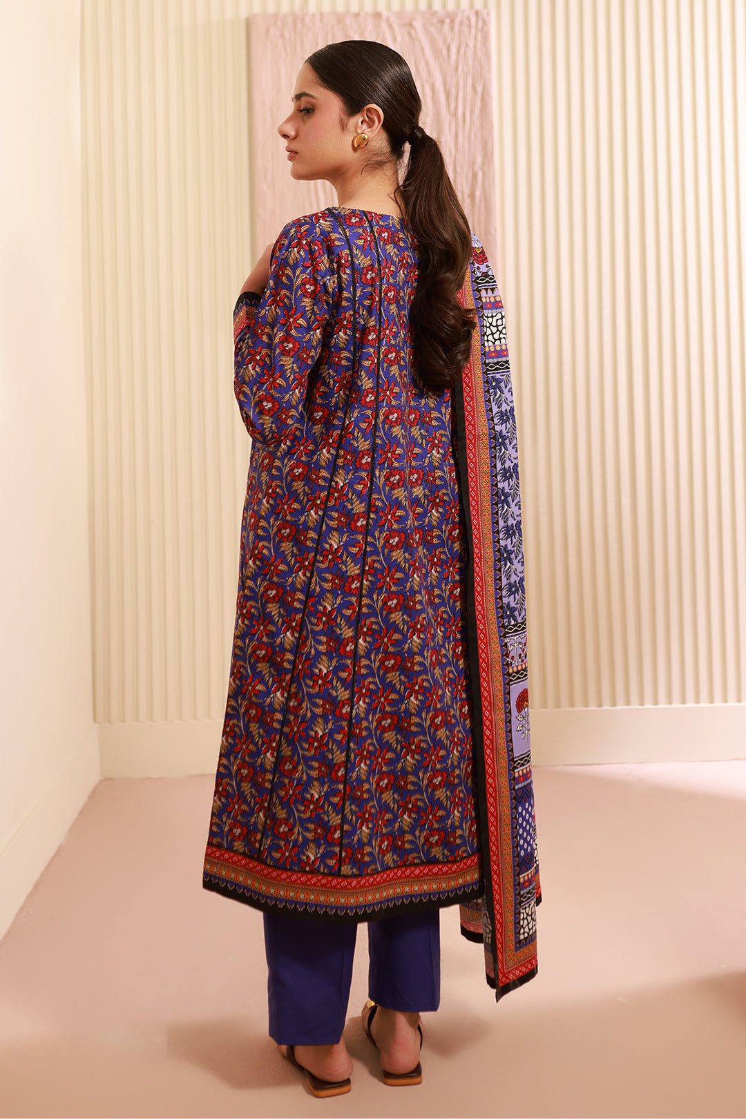 Zellbury | Unstitched 3 Piece Cambric | Shirt Shalwar Dupatta - 0632