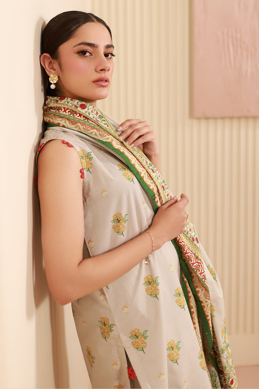 Zellbury | Unstitched 3 Piece Cambric | Shirt Shalwar Dupatta - 0633